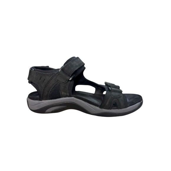 ABEO Huntington System Sport Sandals Size 6 Black Adjustable Straps Orthotic - Picture 3 of 9
